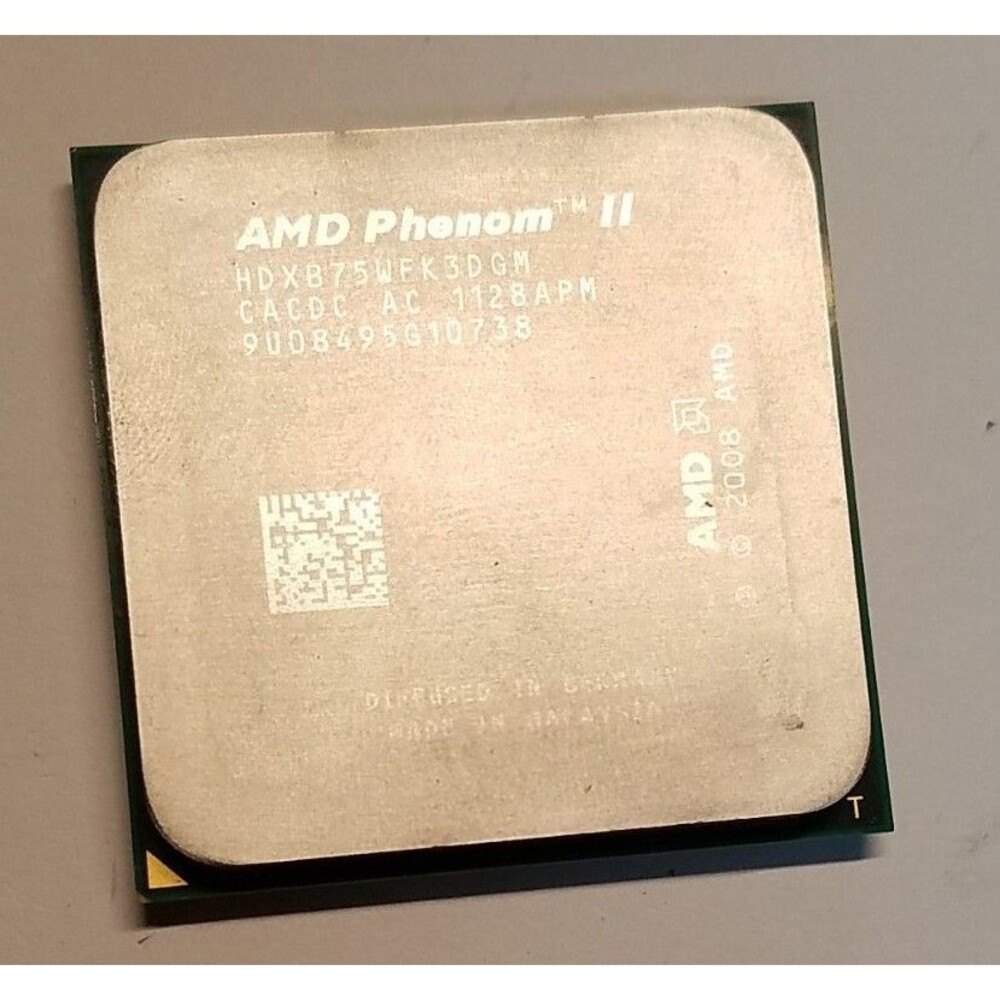 AMD Phenom II X 3 B75 3GHz Triple-Core Processor, HDXB75WFK3DGM, AM3, US SELLER